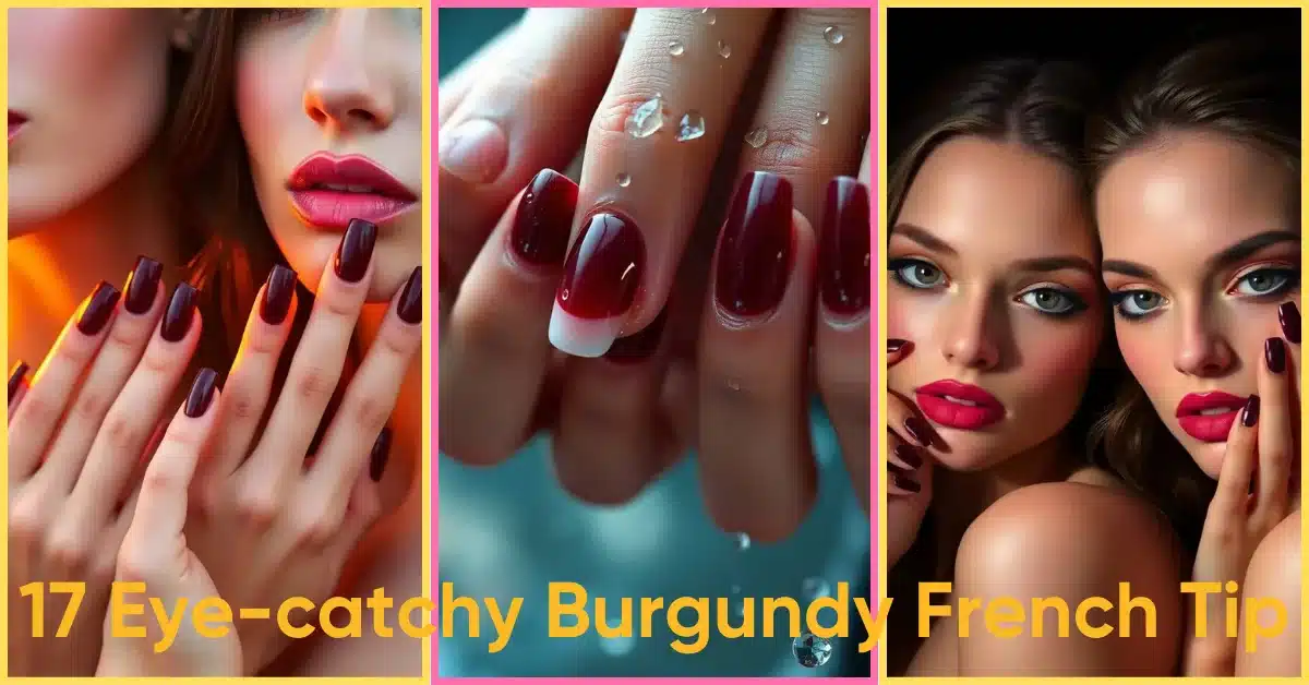 Burgundy French Tip