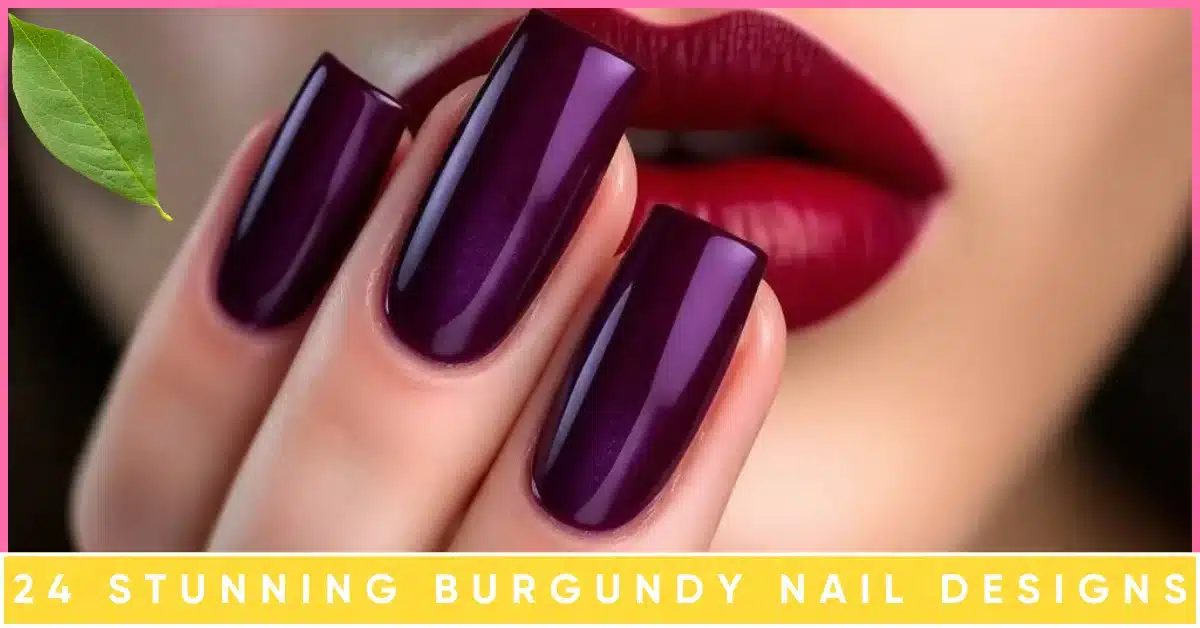 Burgundy Nail Designs