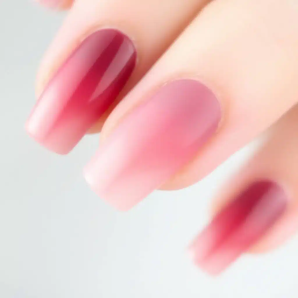 Metallic burgundy nails