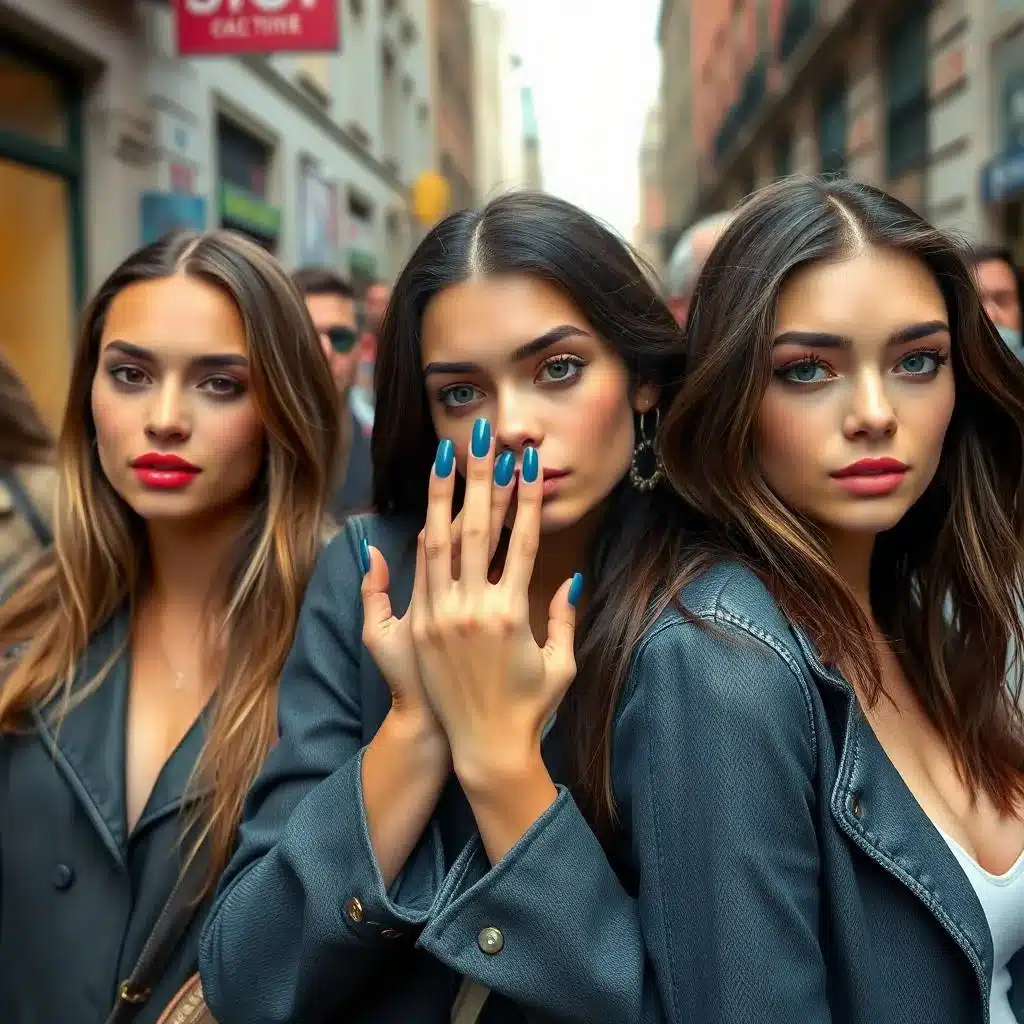 Matte beach blue nails