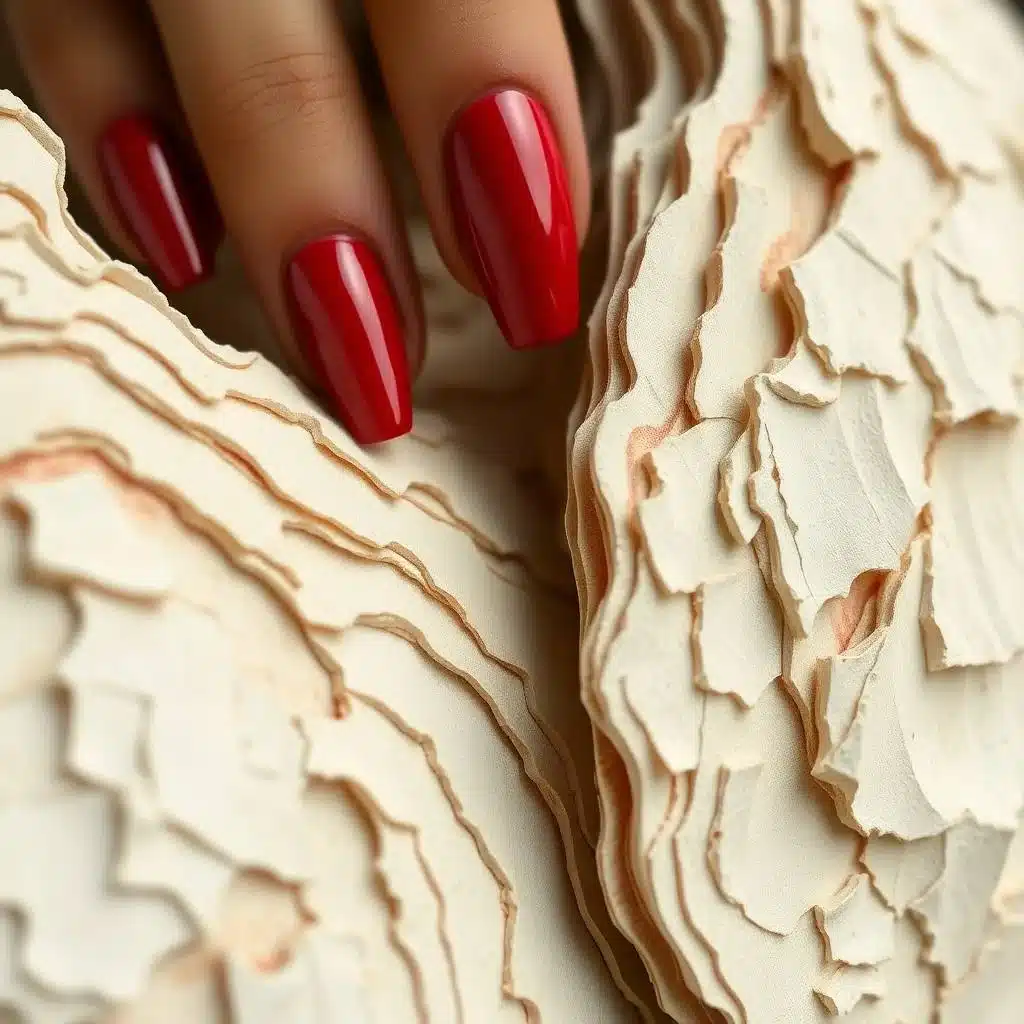 Dark Red Cherry Nail