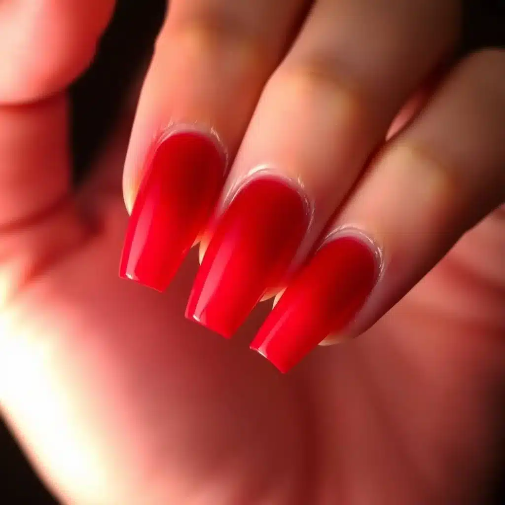 red nail art