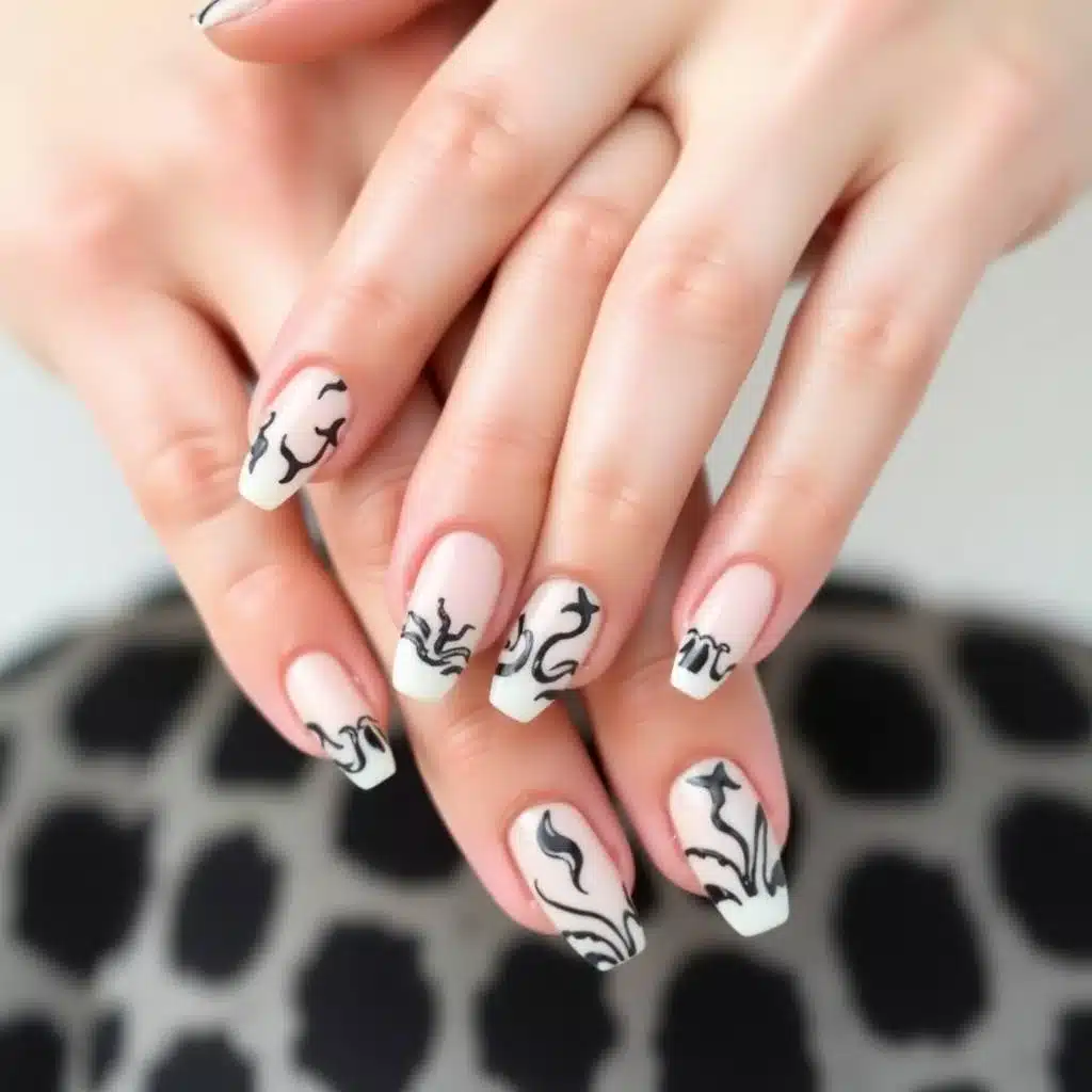 Sandy beige nails