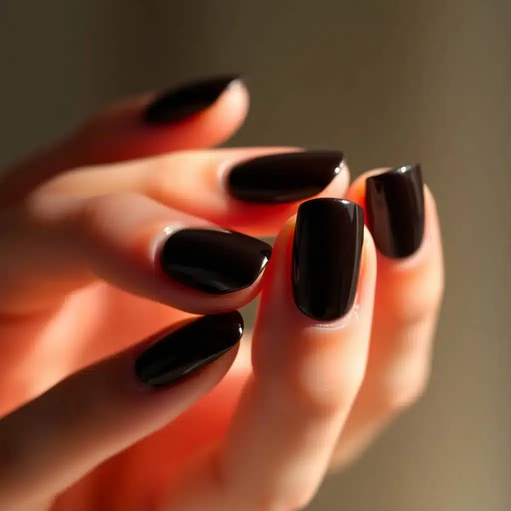 Black Cherry Gloss Nails