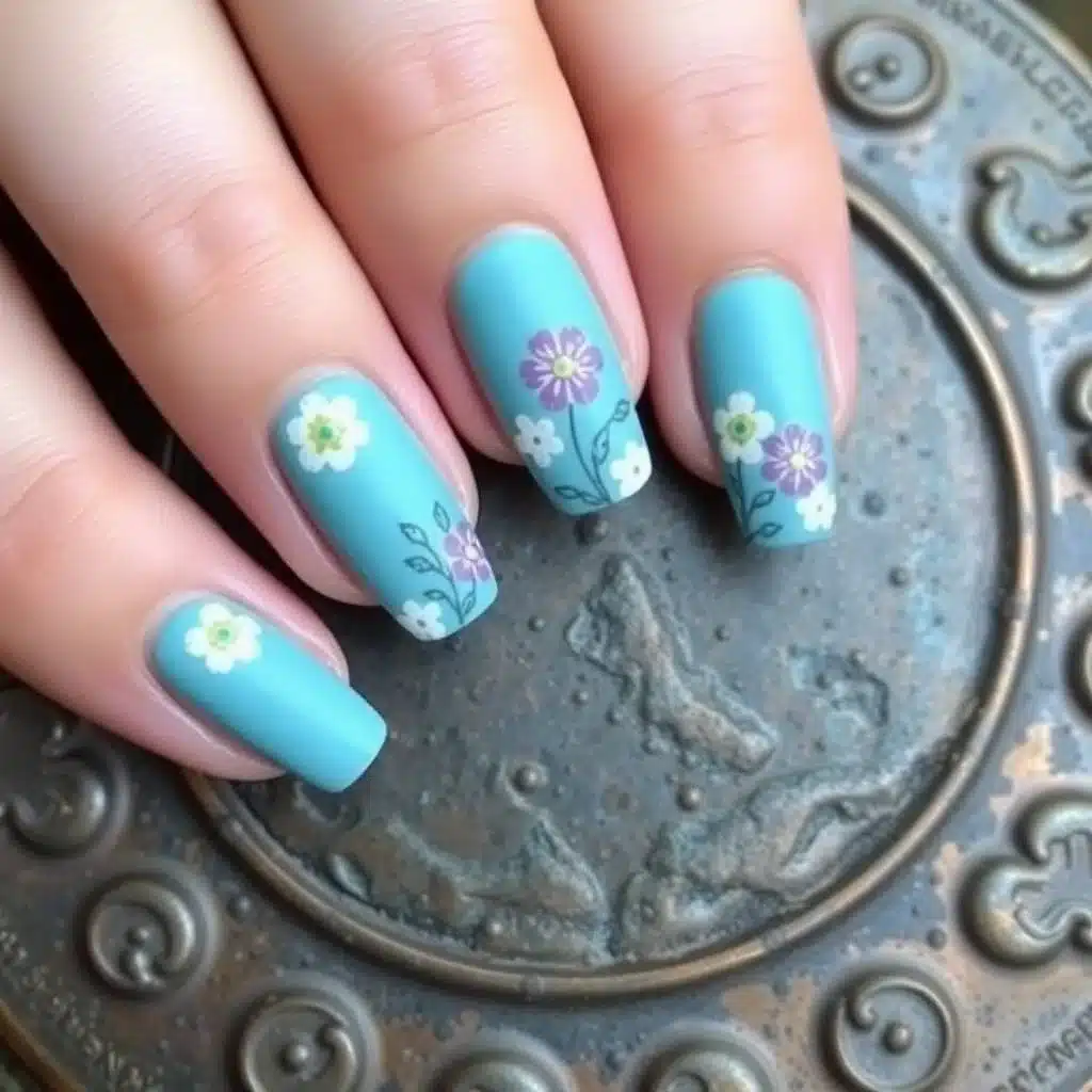 Peach nail polish

