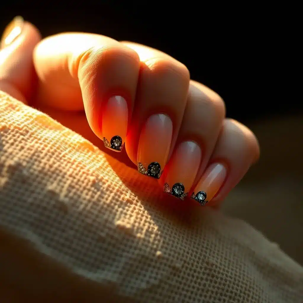 Milky overlay nails
