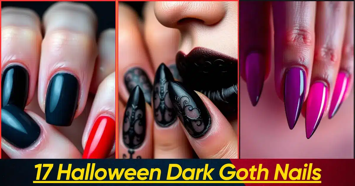 Dark Goth Nails