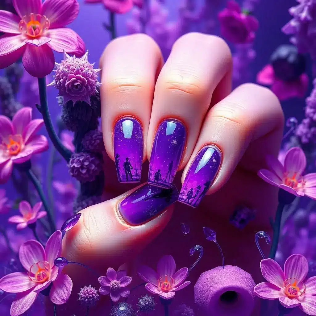 Seashell nail decals