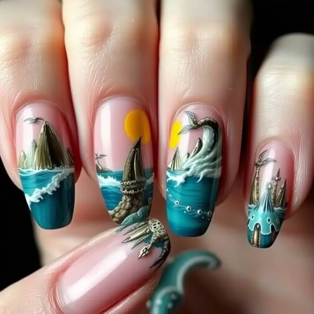 Foil ocean nails

