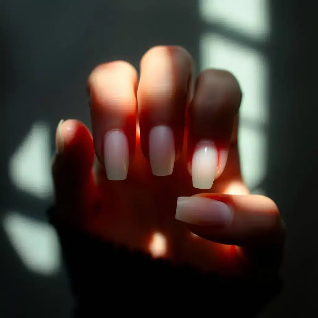 Glossy summer manicure

