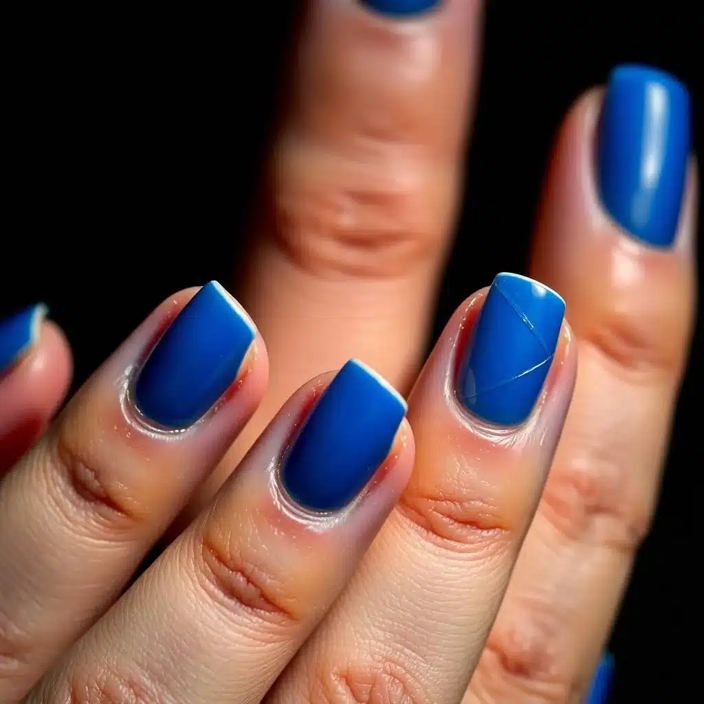 Shimmering wave nails