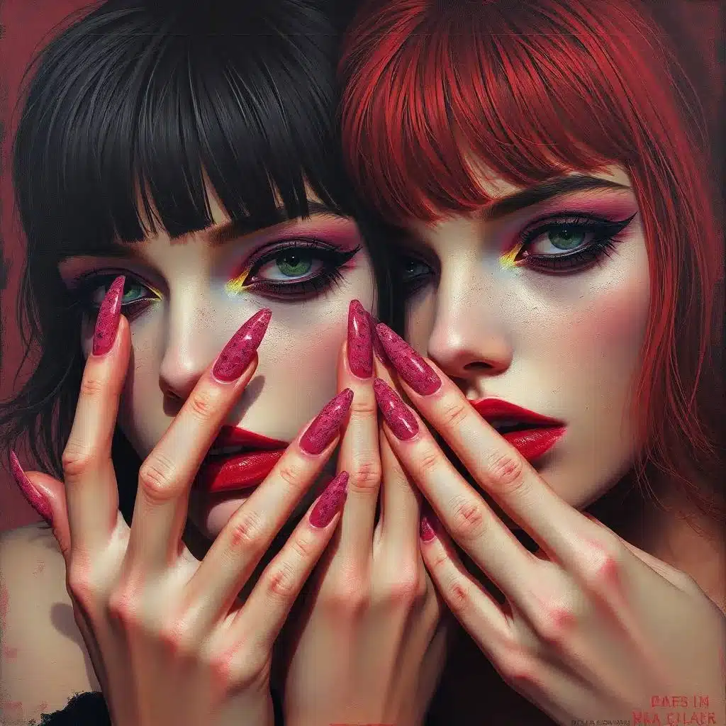 Cobweb Nail Art