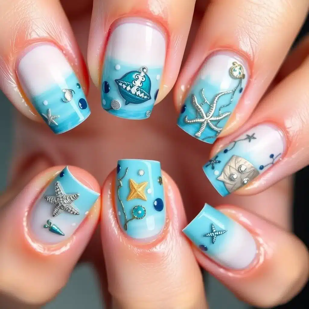 Deep blue nails

