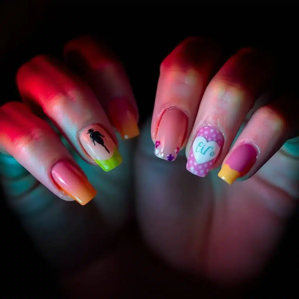 Polygel overlay nails