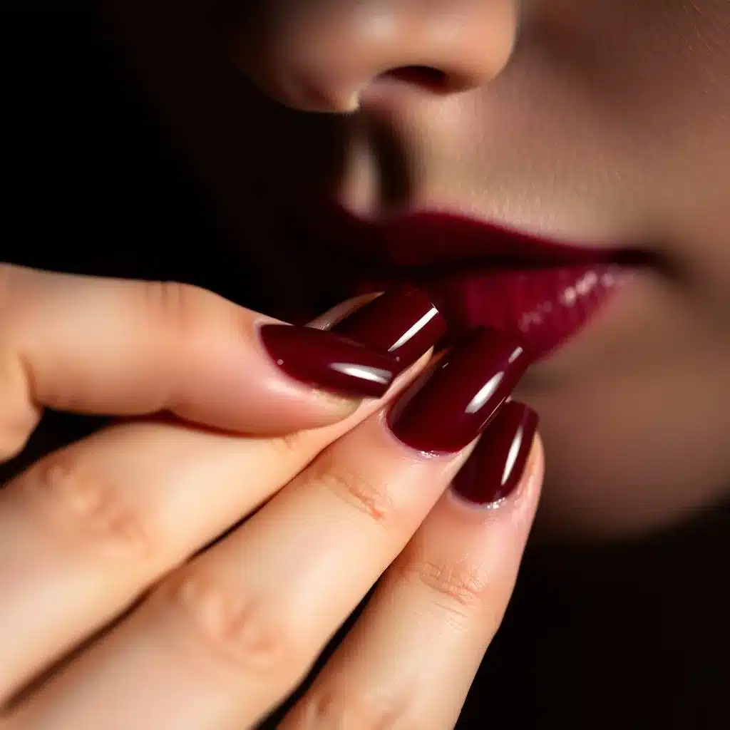 Vampy wine nails