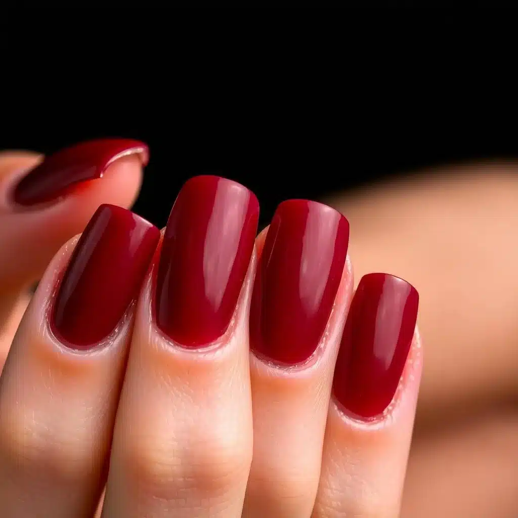 Wine red nail designs