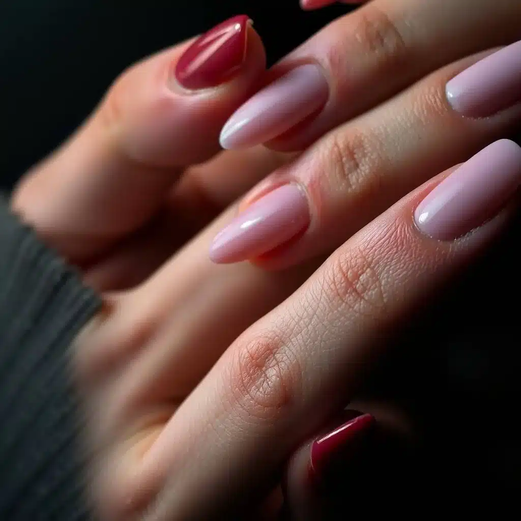 Neutral short nails