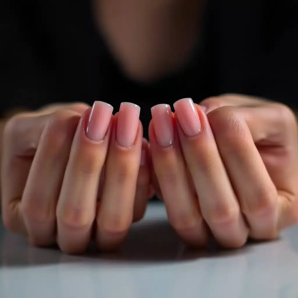 Short red nails