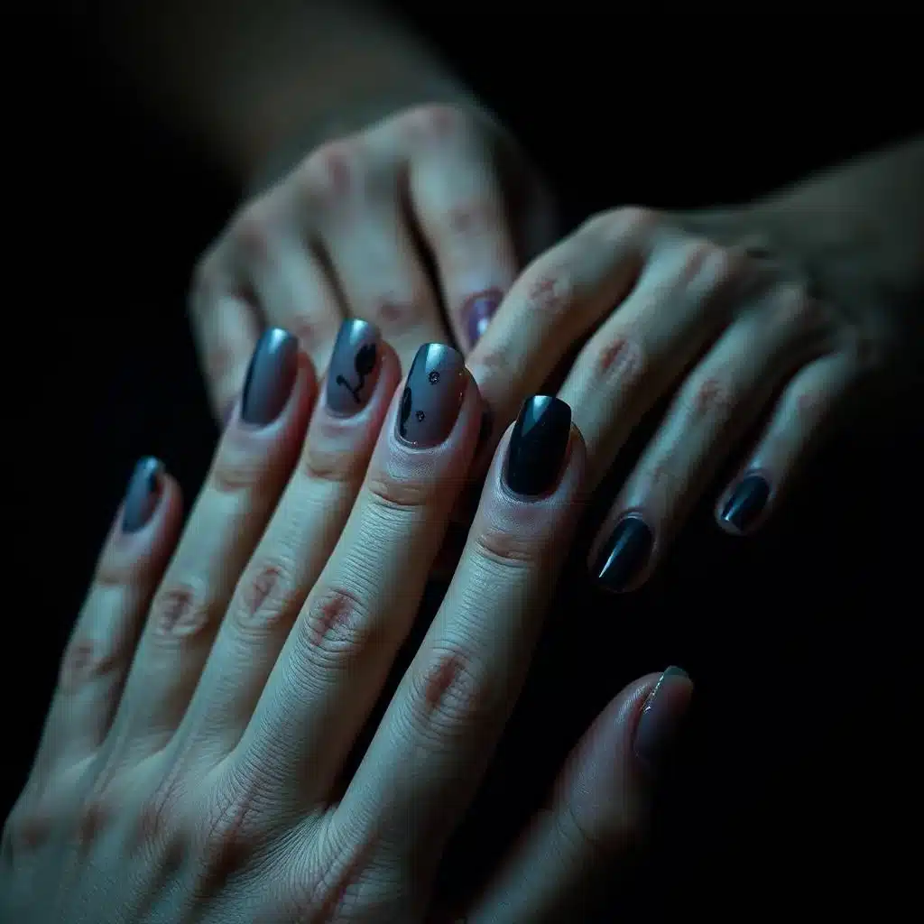 Chrome short nails