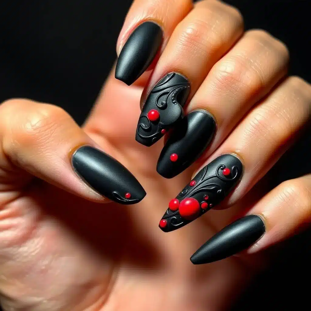 black nails