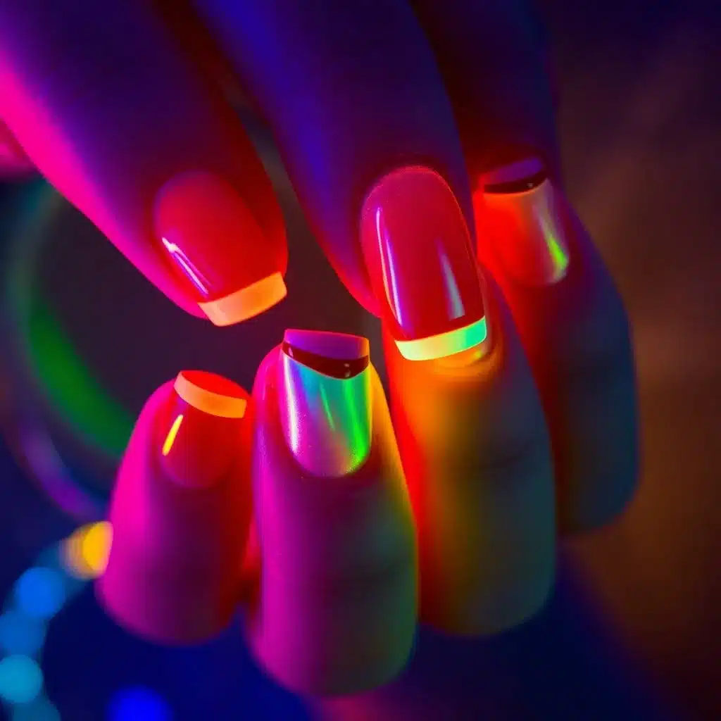 Maroon and nude French tips
