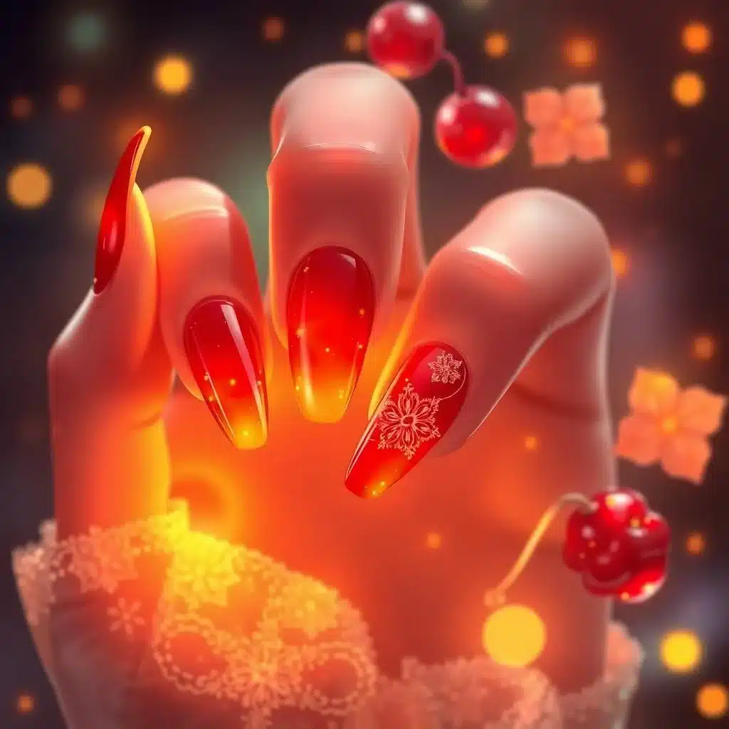 cherry nail designs