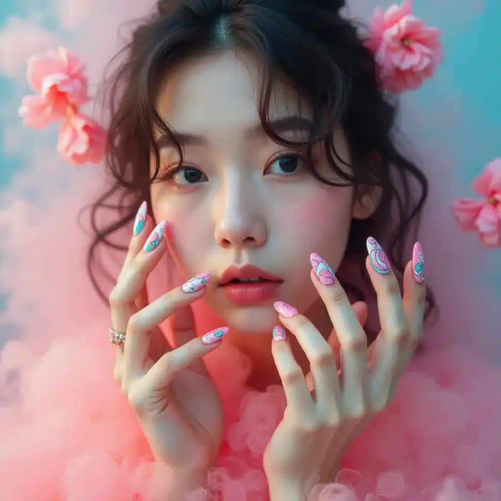 Lipstick nails