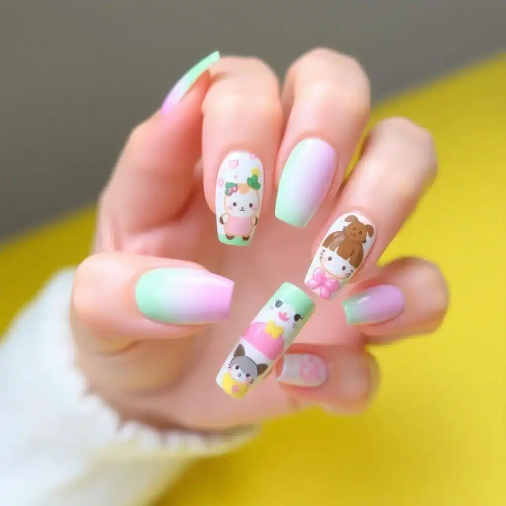 Glitter nails