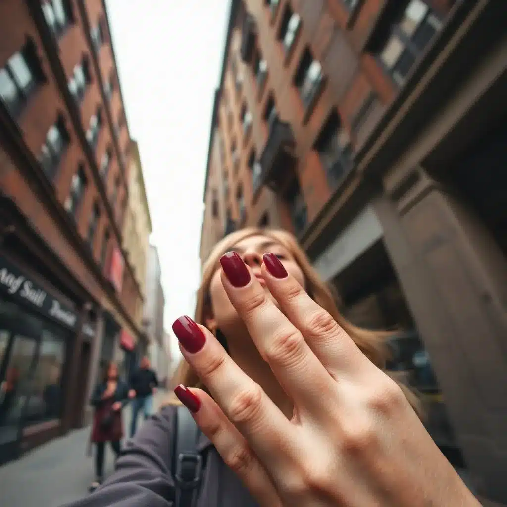 Red wine drip nails