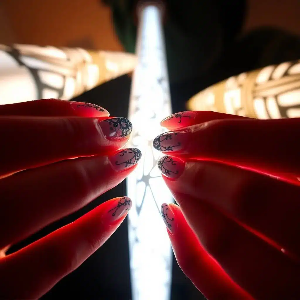 Tie-dye nails