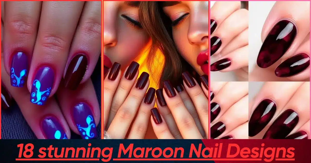 Maroon Nail Designs