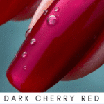 Dark red cherry nails