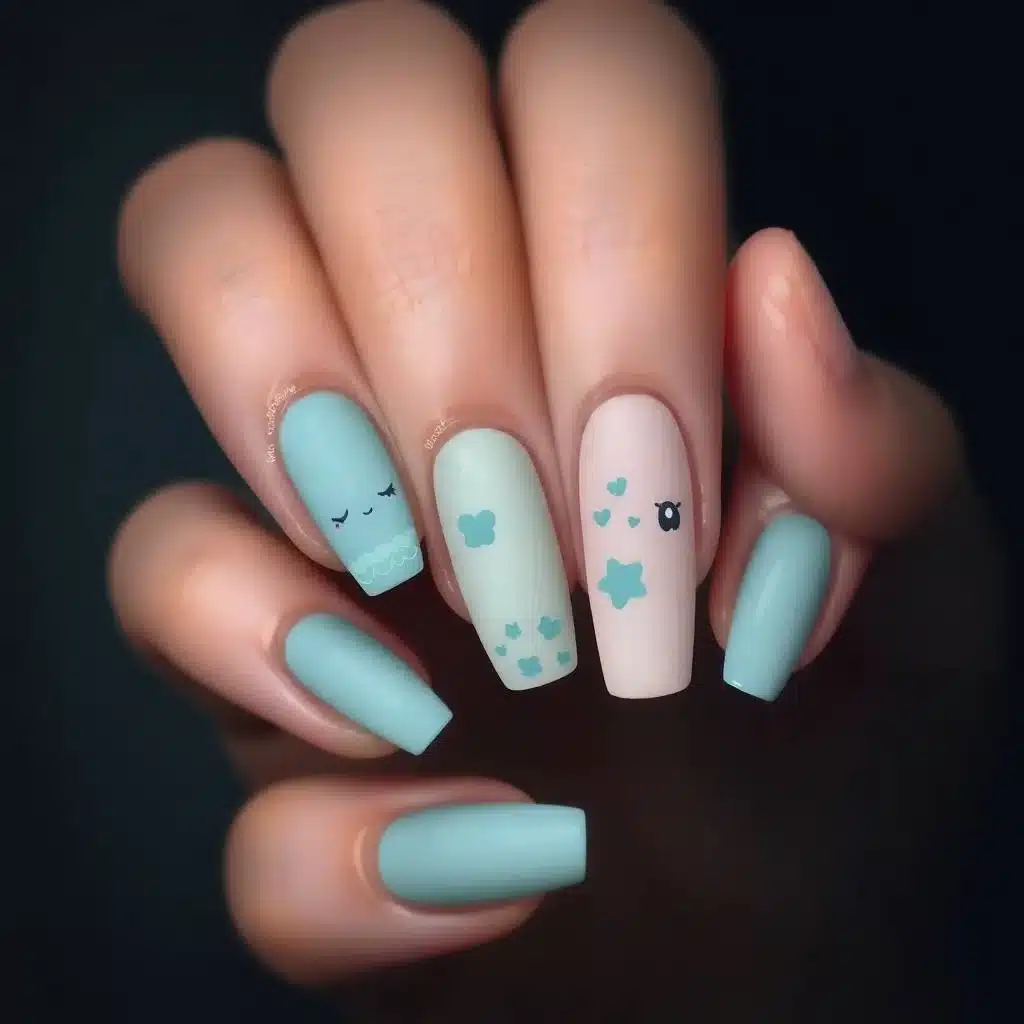 Blue Nail Art