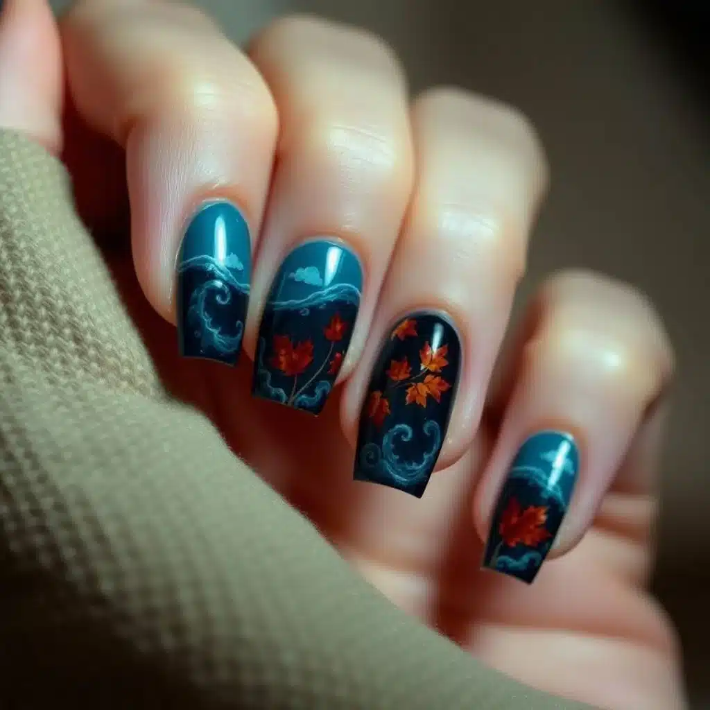 ocean nail design