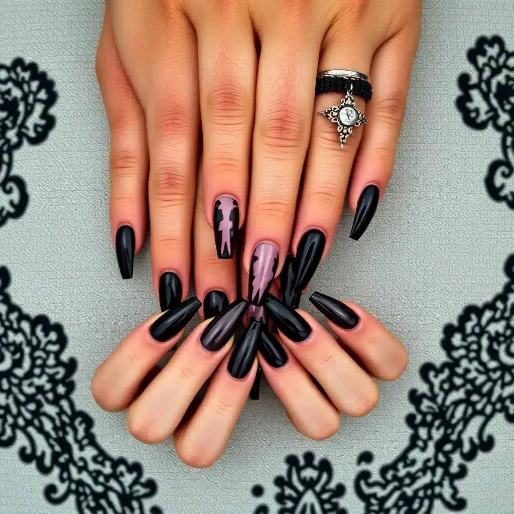 Widow’s Veil Nails