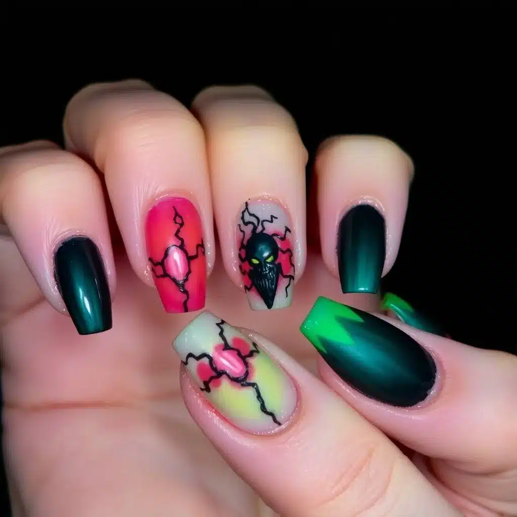 Sunflower nails

