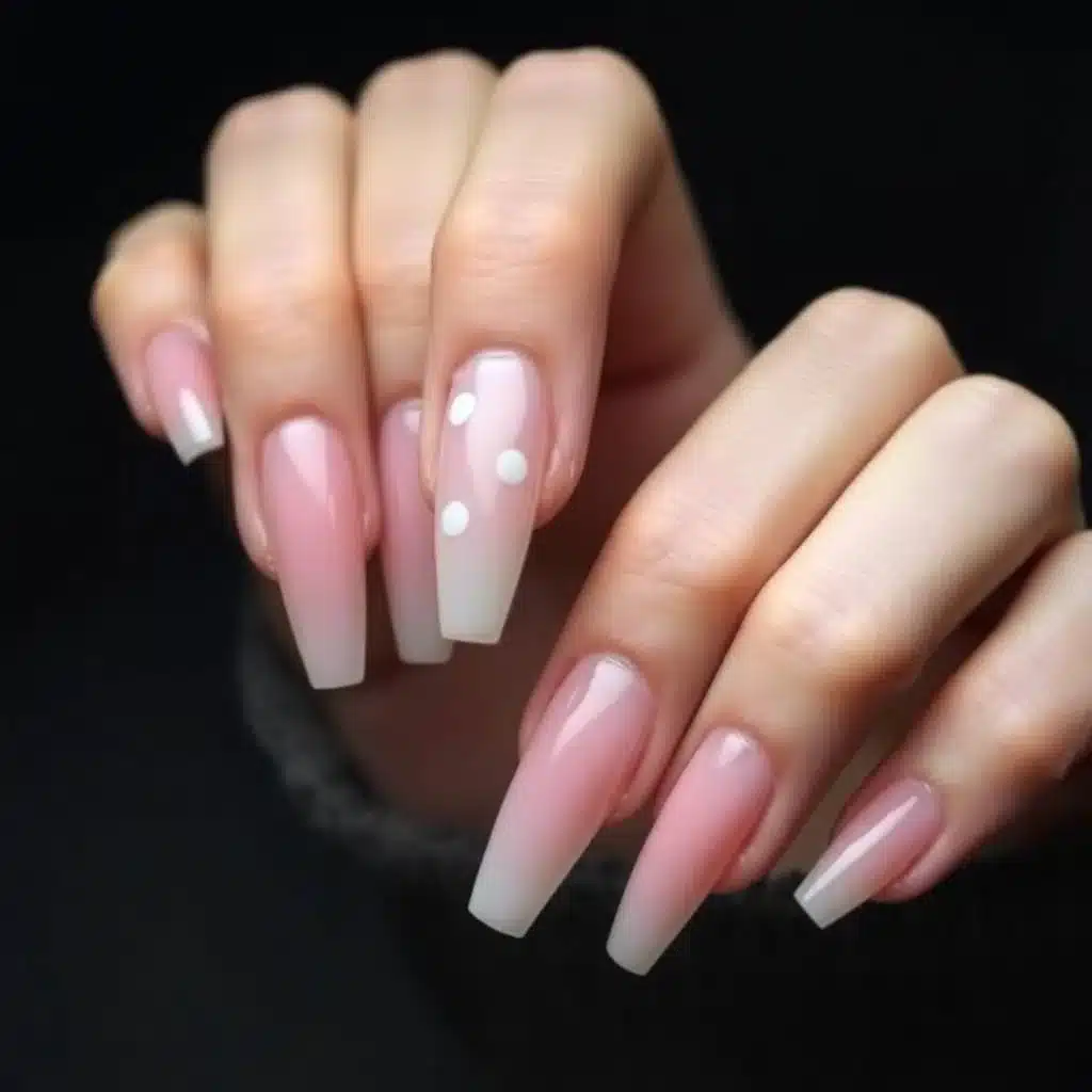 Clean short nail aesthetic