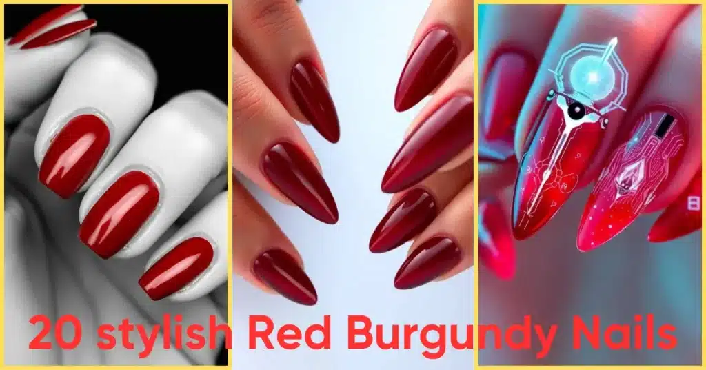 Red Burgundy Nails