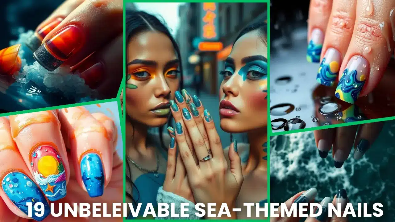 Sea-Themed Nails