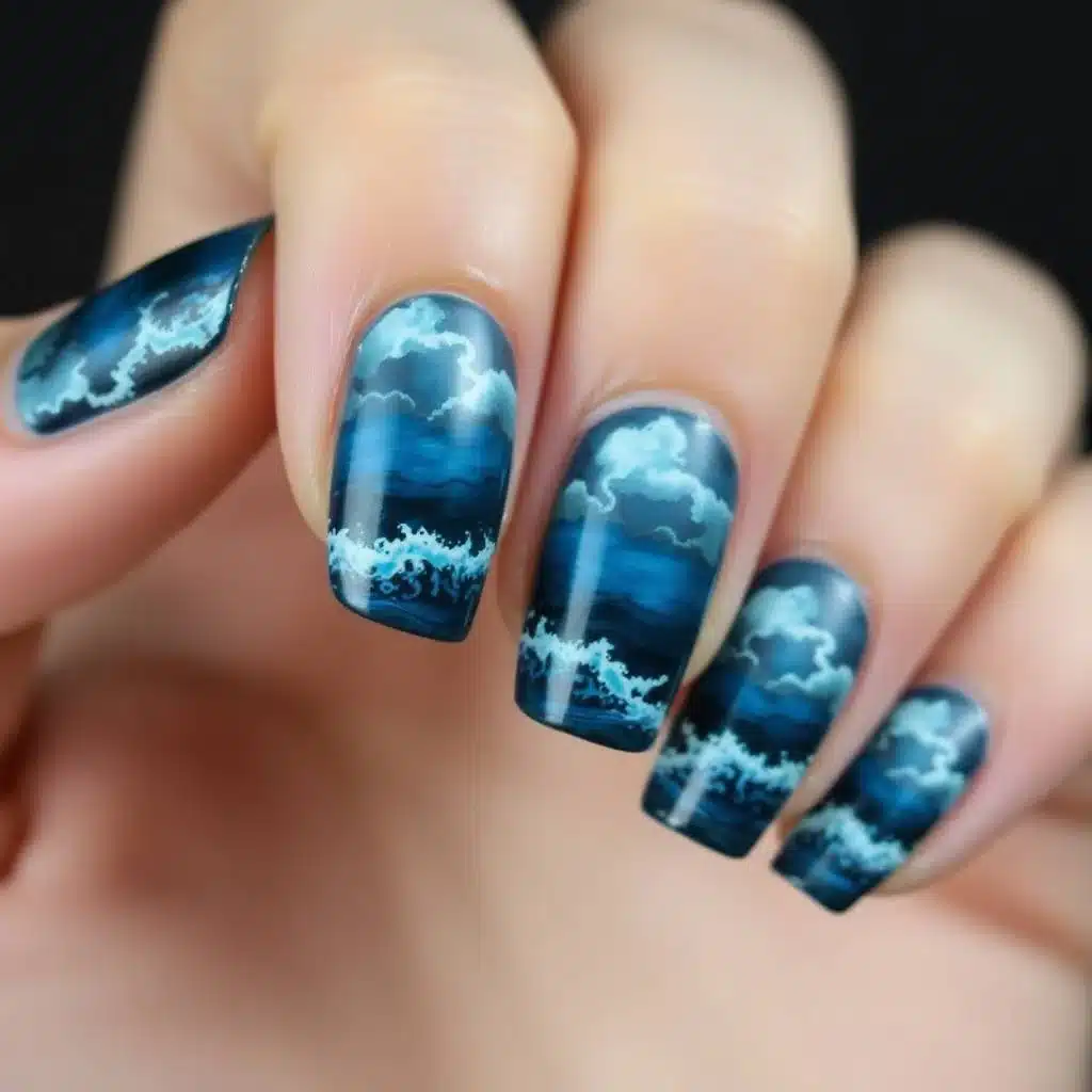 Beachy nails