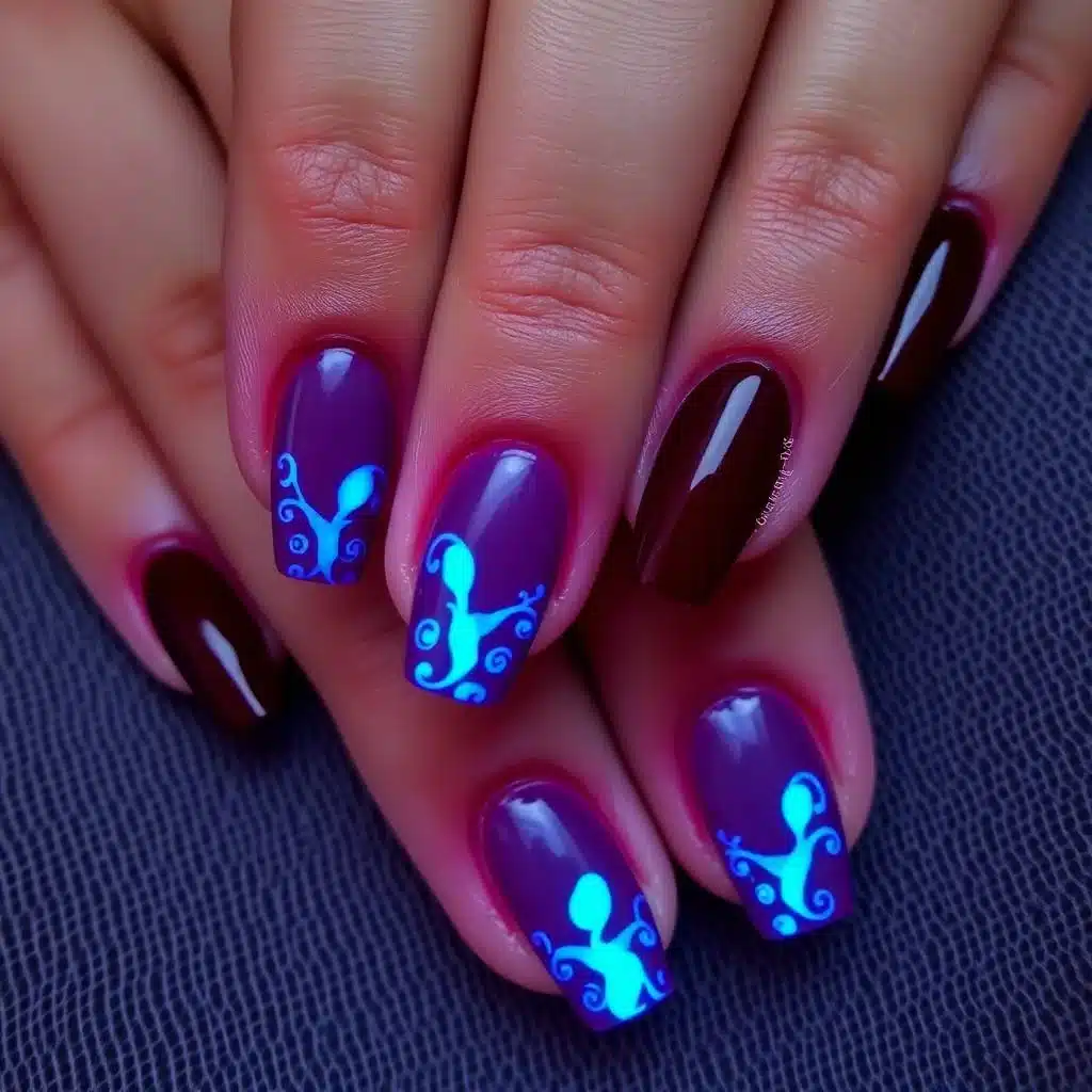 Matte Maroon Nails