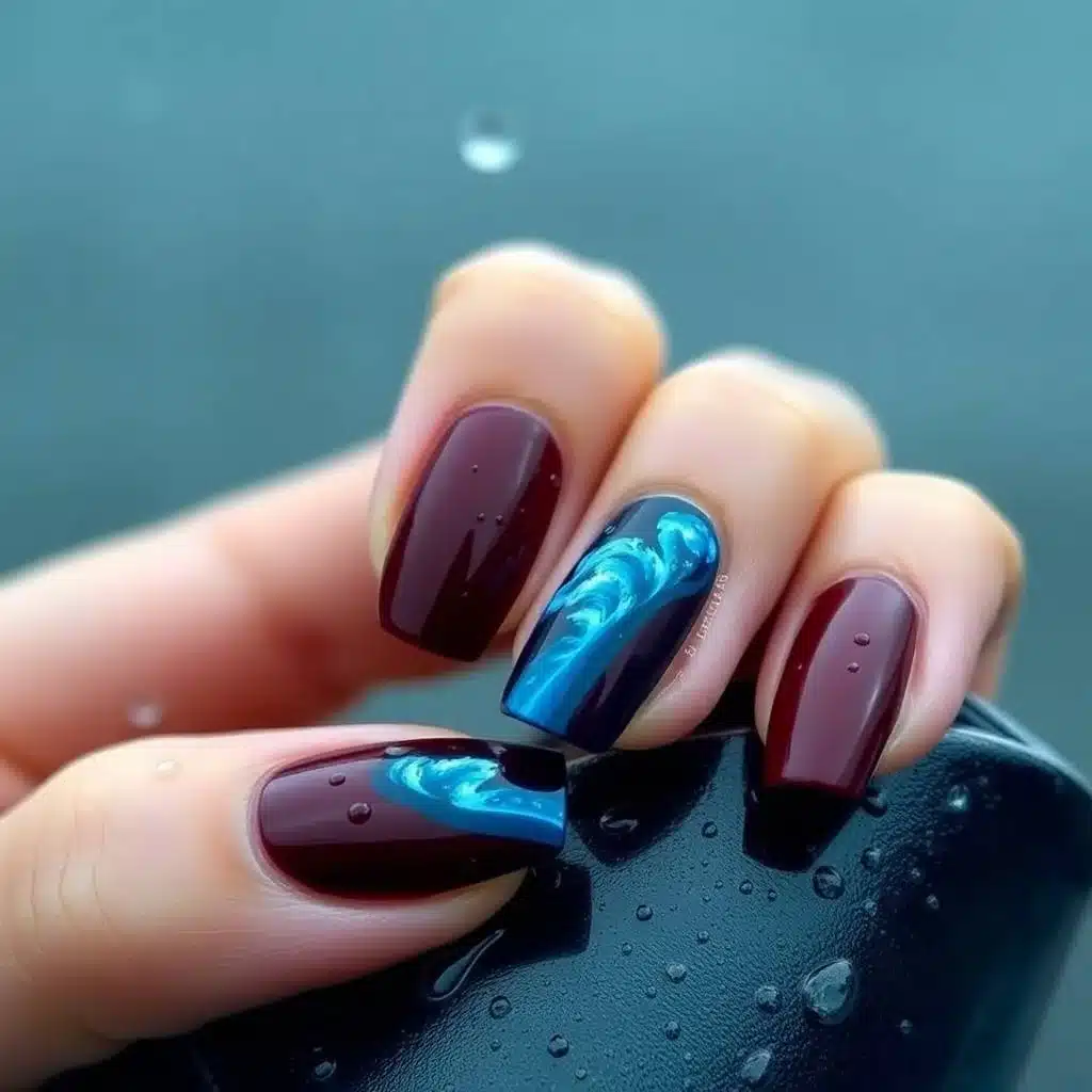 Pearl accent nails

