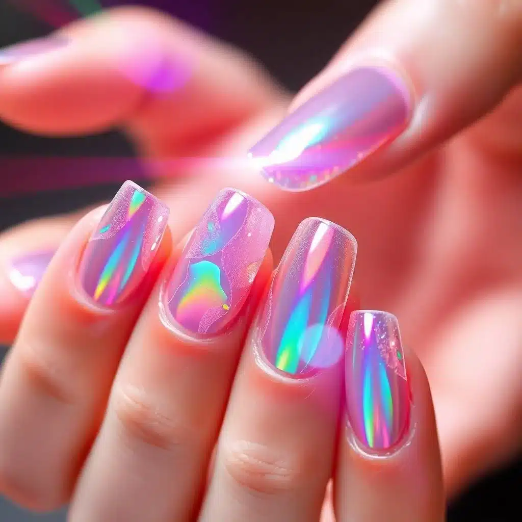 Tiny nail art for short nails
