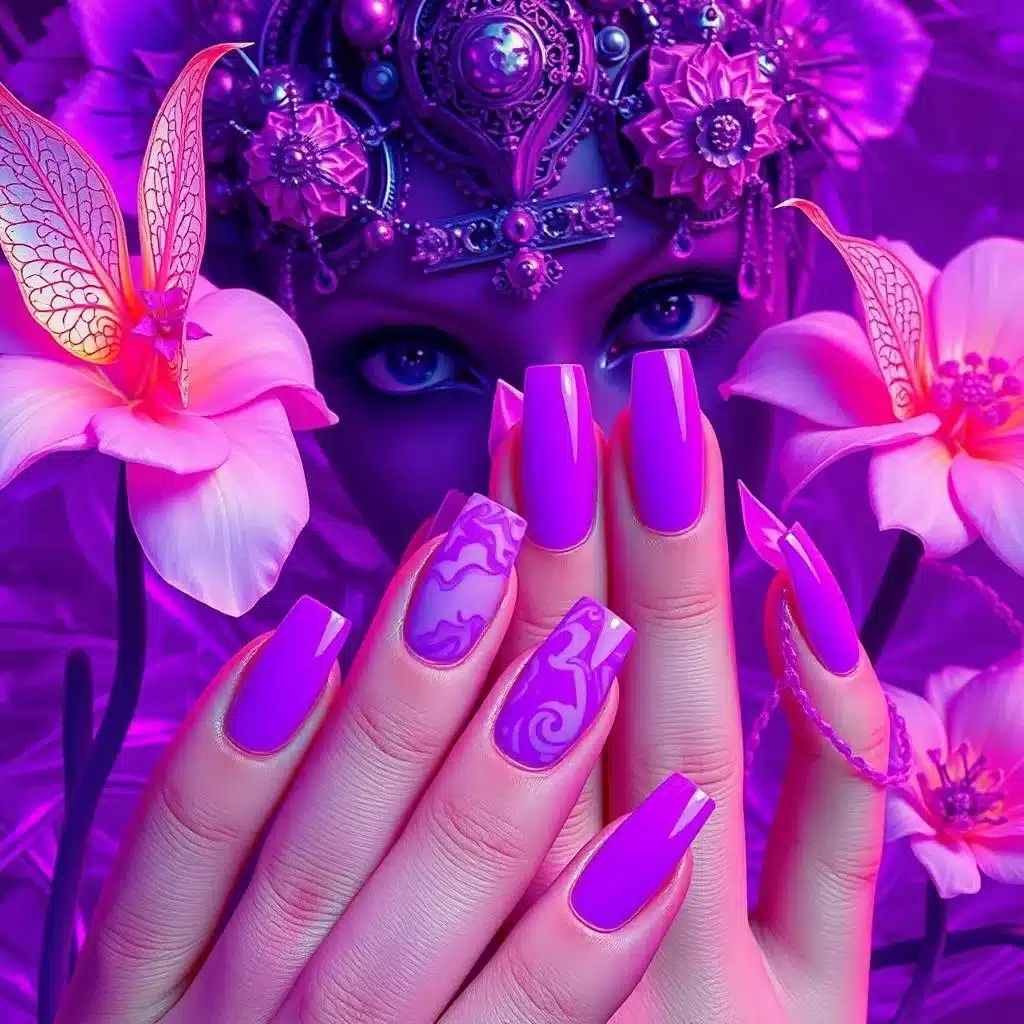 Summer French manicure