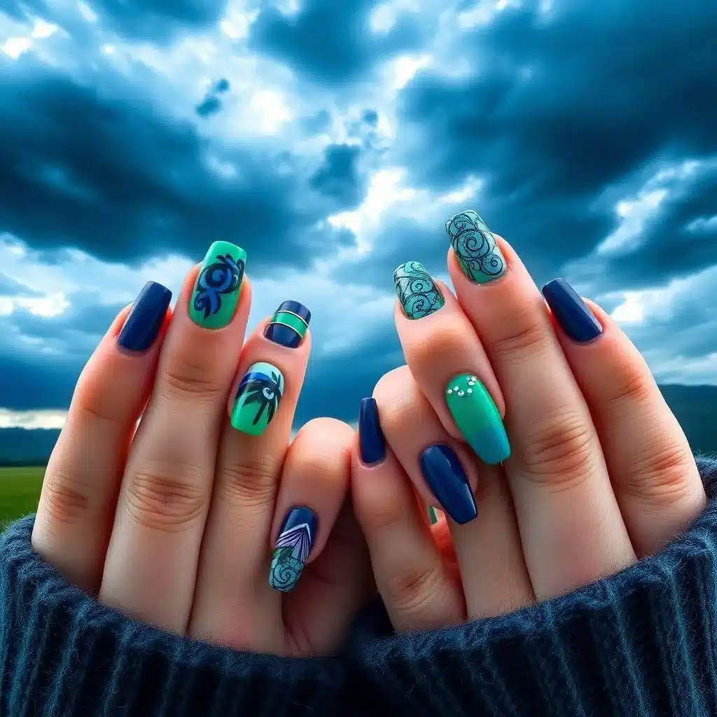 Squiggly nails