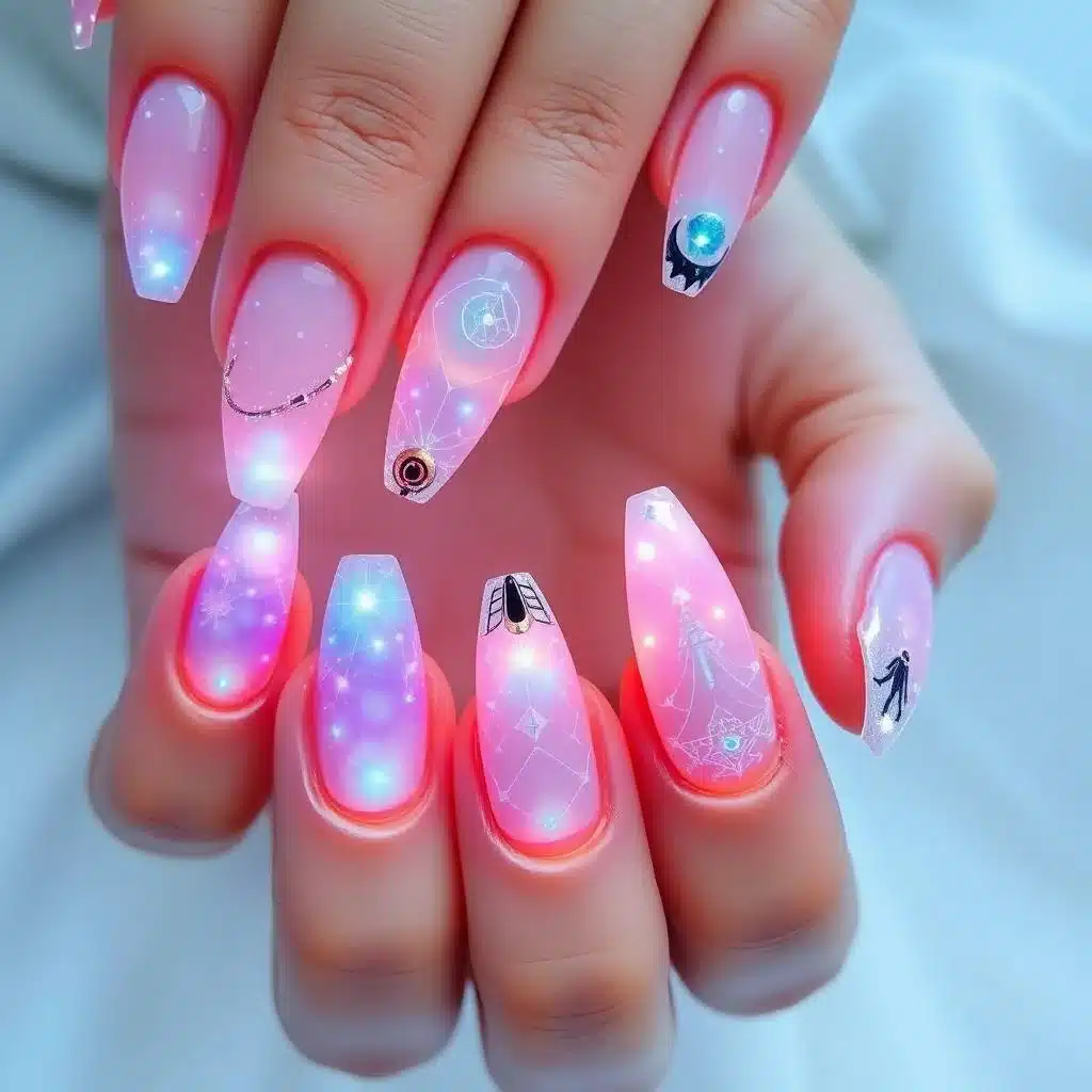 Strawberry milk nails