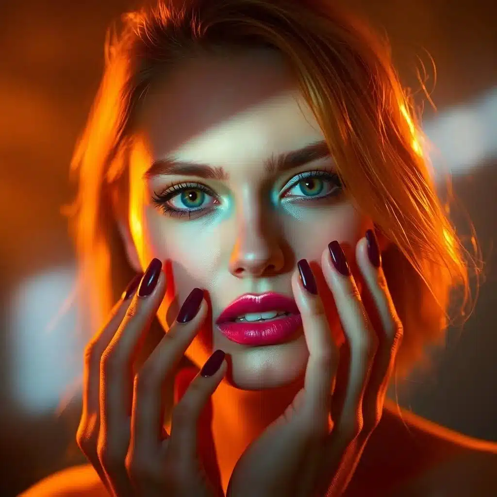 Maroon and nude French tips