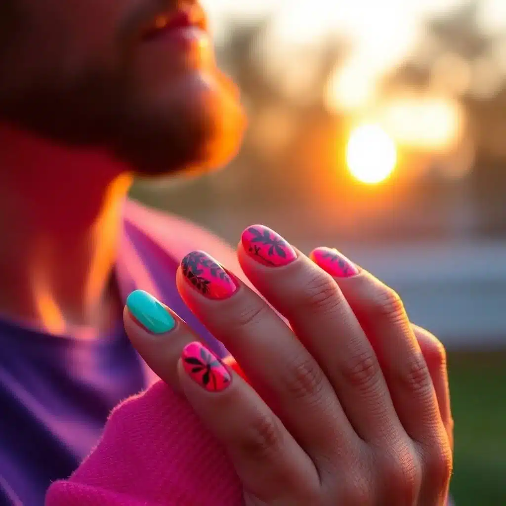 Masculine nail art