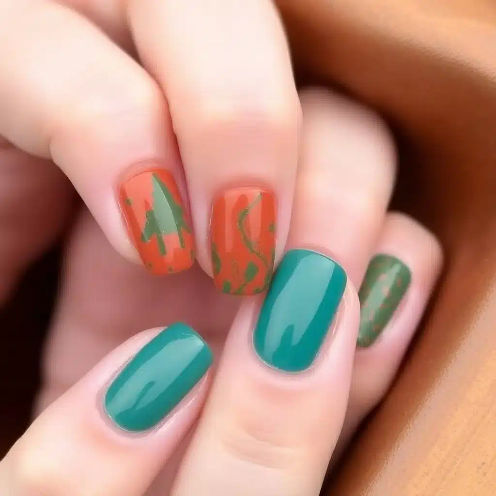 Coral nail polish