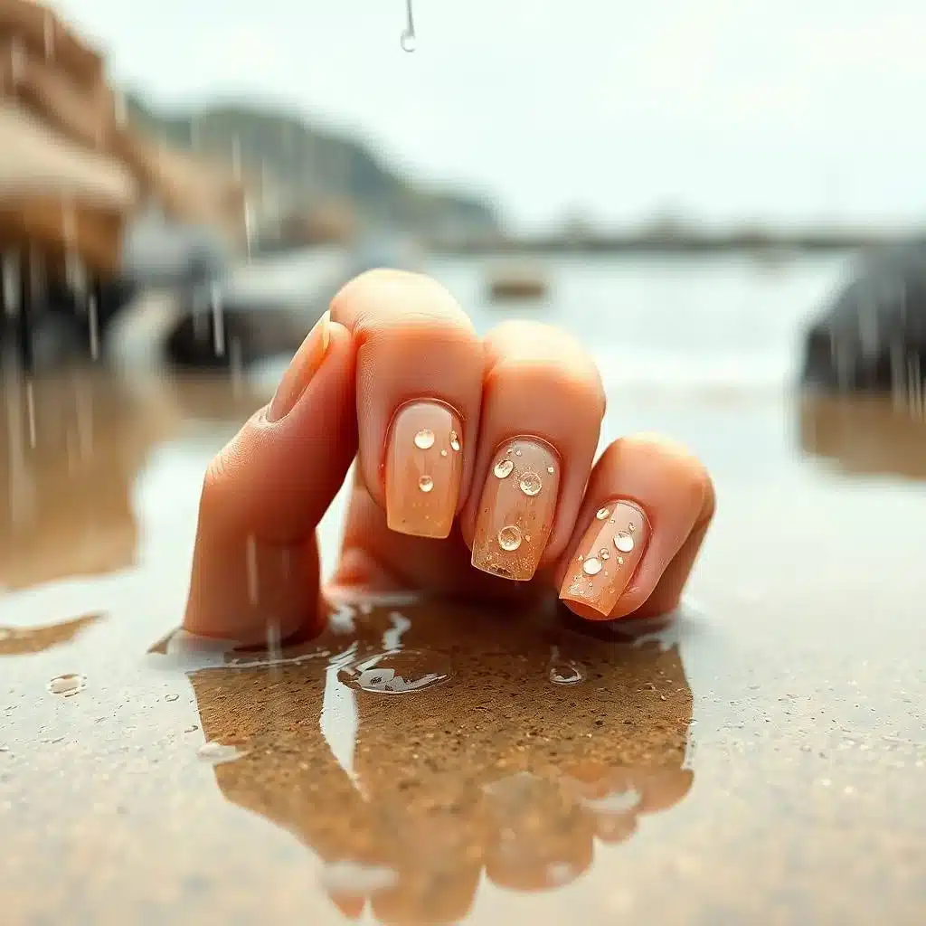Sandy beach nails